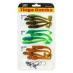 Силиконовые приманки Lucky John Tioga 3.9" 100мм MIX3 15шт
