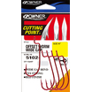 Офсетные крючки Owner Offset Shank Wide Gap red красный №2/0 6шт
