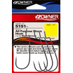 Офсетные крючки Owner All Purpose Worm Hook BC черный №5/0 4шт