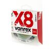 Плетеный шнур Lucky John Vanrex х8 Braid 125м 0.6PE 0.12мм 5.2кг Fluo Green