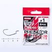 Офсетные крючки Lucky John Predator LJH355 черный №1 8шт