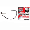Офсетные крючки Lucky John Predator LJH356 черный №4/0 3шт со спиралью