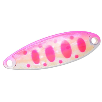 Колеблющаяся блесна Daiwa Chinook Gekiatsu 10 40мм 10гр abalone-awabi pink yamame