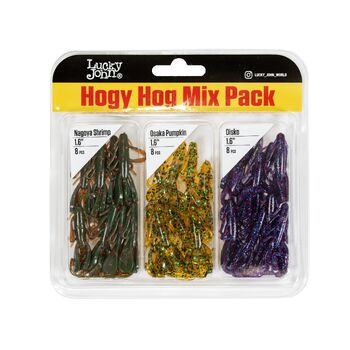 Силиконовые приманки Lucky John Hogy Hog 1.6" 41мм MIX1 24шт
