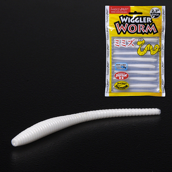 Силиконовые приманки Lucky John Wiggler Worm 2.3" 58.4мм 033 9шт