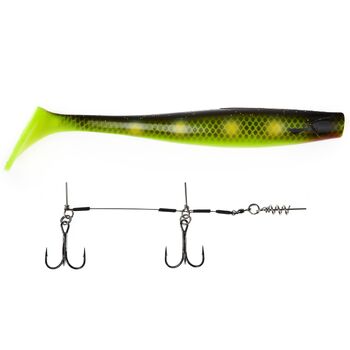 Силиконовая приманка Lucky John Kubira Swim Shad 9.0" 228.6мм PG21 1шт +Stinger L