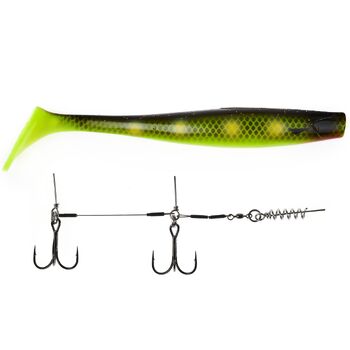 Силиконовая приманка Lucky John Giant Kubira Swim Shad 10.3" 260мм PG21 1шт +Stinger XL