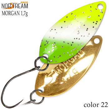 Колеблющаяся блесна Norstream Morgan 27мм 1.7гр 22 NA-MO17-22