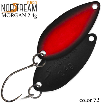 Колеблющаяся блесна Norstream Morgan 29мм 2.4гр 72 NA-MO24-72