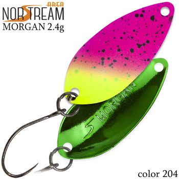 Колеблющаяся блесна Norstream Morgan 29мм 2.4гр 204 NA-MO24-204