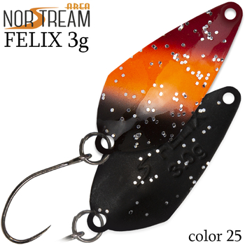 Колеблющаяся блесна Norstream Felix 30мм 3гр 25 NA-FE30-25