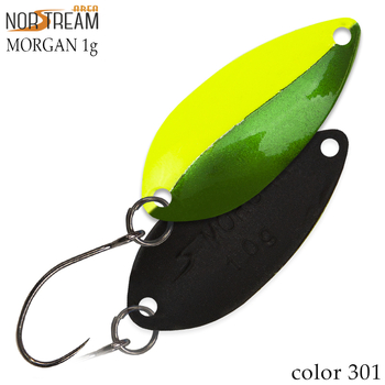 Колеблющаяся блесна Norstream Morgan 24мм 1гр 301 NA-MO10-301