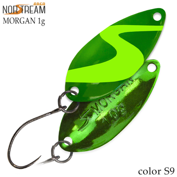Колеблющаяся блесна Norstream Morgan 24мм 1гр S9 NA-MO10-S9