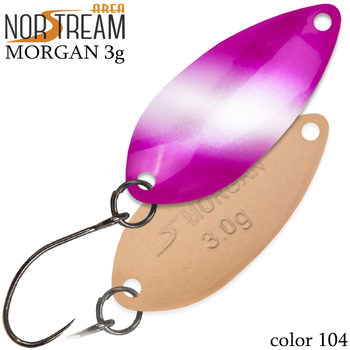 Колеблющаяся блесна Norstream Morgan 32мм 3гр 104 NA-MO30-104