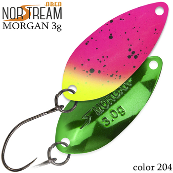 Колеблющаяся блесна Norstream Morgan 32мм 3гр 204 NA-MO30-204