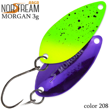 Колеблющаяся блесна Norstream Morgan 32мм 3гр 208 NA-MO30-208