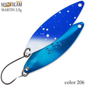 Колеблющаяся блесна Norstream Martin 40мм 3.5гр 206 NA-MA35-206