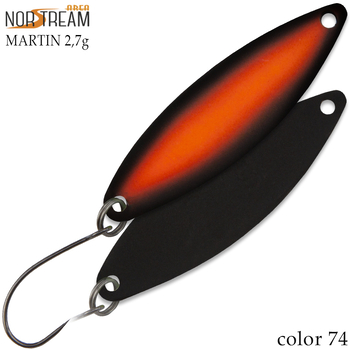 Колеблющаяся блесна Norstream Martin 35мм 2.7гр 74 NA-MA27-74