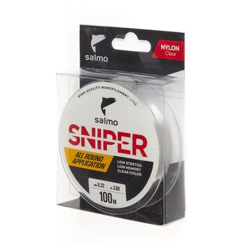 Леска Salmo Sniper 100м 0.22мм 3.80кг Clear