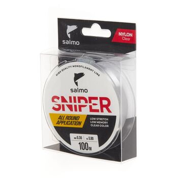 Леска Salmo Sniper 100м 0.30мм 5.90кг Clear