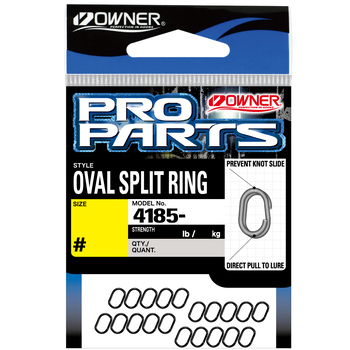 Заводные кольца Owner Oval Split Ring №3 24кг 20шт