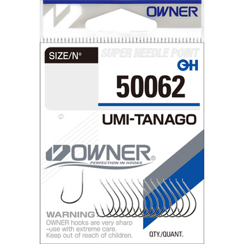 Одинарные крючки Owner 50062 Umi Tanago nickel Nickel №4 15шт