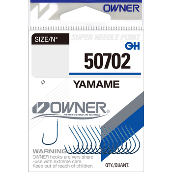 Одинарные крючки Owner 50702 Yamame blue Blue №3 14шт