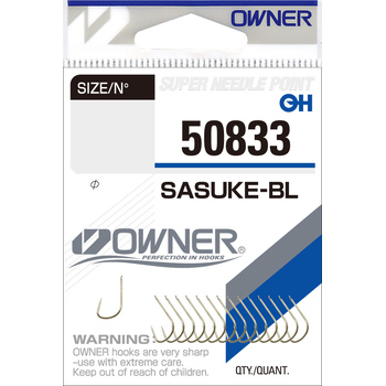 Одинарные крючки Owner 50833 Sasuke-BL gold  Gold №10 15шт