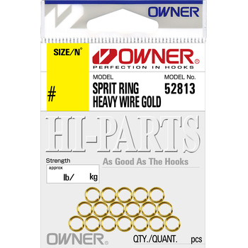 Заводные кольца Owner Sprit Ring Regular gold №3 21кг 16шт