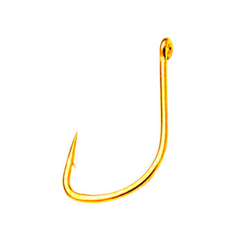 Одинарные крючки Owner 53135 Pin Hook gold Gold №4 7шт