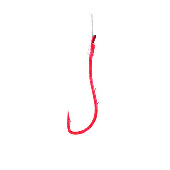 Одинарные крючки с поводками Owner RL-9330 Red №12 10шт