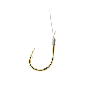 Одинарные крючки с поводками Owner RL-330 Gold №5 8шт