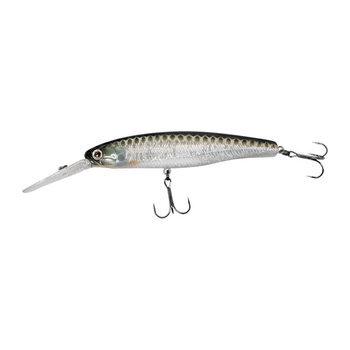 Воблер Jackall DD Smash Minnow 100SP 100мм 17.5гр hl silver & black