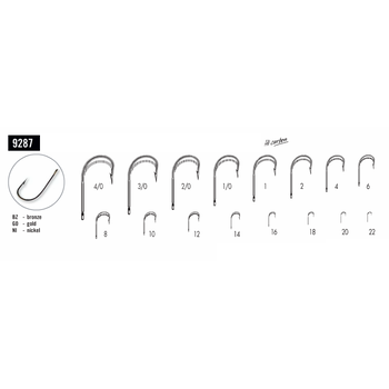 Одинарные крючки VMC 9287 BZ бронза №12 10шт