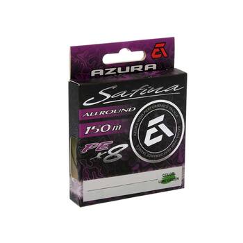 Плетеный шнур Azura Safina PE Х8 150м 0.148мм 5.5кг Lime Green