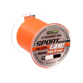 Леска Carp Pro Sport Line Fluo Orange 300м 0.335мм 7.8кг оранжевый флуоресцентный