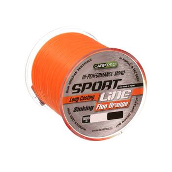 Леска Carp Pro Sport Line Fluo Orange 1000м 0.310мм 7.0кг оранжевый флуоресцентный