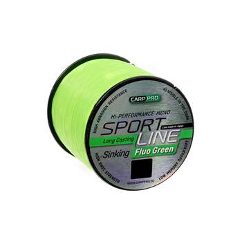 Леска Carp Pro Sport Line Neo Green 1000м 0.22мм 6.8кг зеленый флуоресцентный