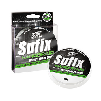Плетеный шнур Sufix Nano Braid 100м 0.10мм/5.0кг Green Camo
