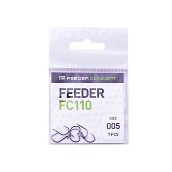 Одинарные крючки Feeder Concept Feeder FC110 черный №5 8шт