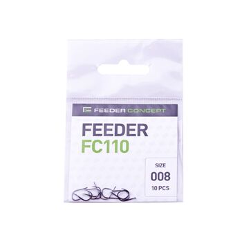 Одинарные крючки Feeder Concept Feeder FC110 черный №8 10шт