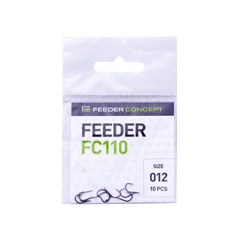 Одинарные крючки Feeder Concept Feeder FC110 черный №12 10шт