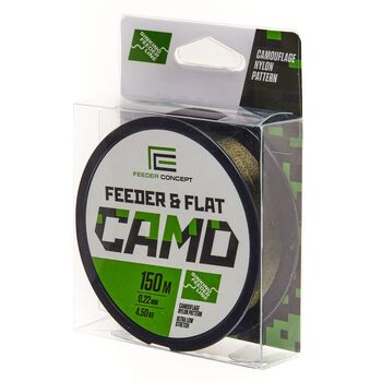 Леска Feeder Concept Feeder & Flat 150м 0.22мм 4.50кг Camo