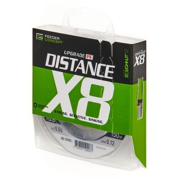 Плетеный шнур Feeder Concept Distance х8 Braid Dark Green 150м 0.6PE 0.12мм 4.5кг Dark Green