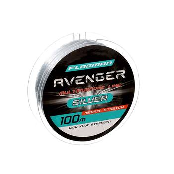 Леска Flagman Avenger Silver Line 100м 0.28мм 7.7кг серый