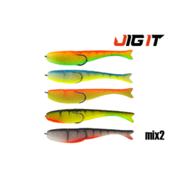Поролоновые рыбки Jig It незацепляйка 125мм MIX2 4шт