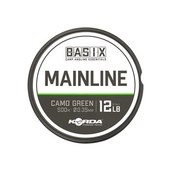 Леска Korda Basix Main Line 500м 0.35мм 5.4кг камуфляжный зеленый
