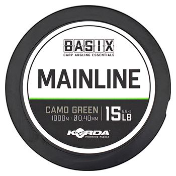 Леска Korda Basix Main Line 1000м 0.40мм 6.75кг камуфляжный зеленый
