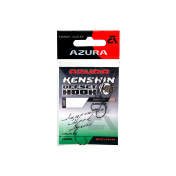 Офсетные крючки Azura Kenshin Offset Hook черный никель №8 6шт