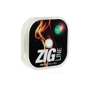 Леска Korda Zig Line 100м 0.28мм 3.15кг бледно-зеленый